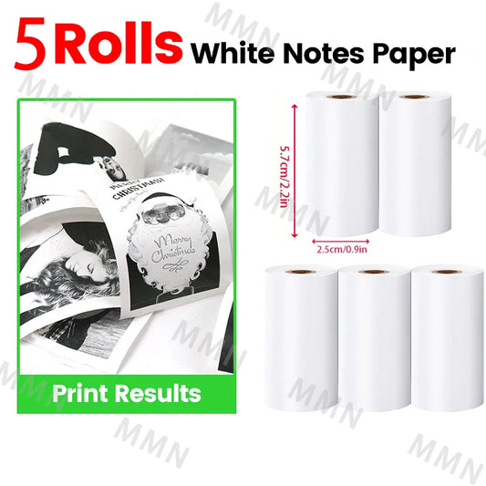 Compact and Efficient Portable Mini Thermal Printer - Perfect for Photos and Labels with Wireless Bluetooth for Android and iOS